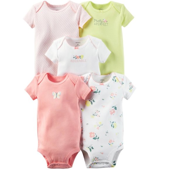Carter's 5-Pack Original Bodysuits little layette - Picture 1 of 15